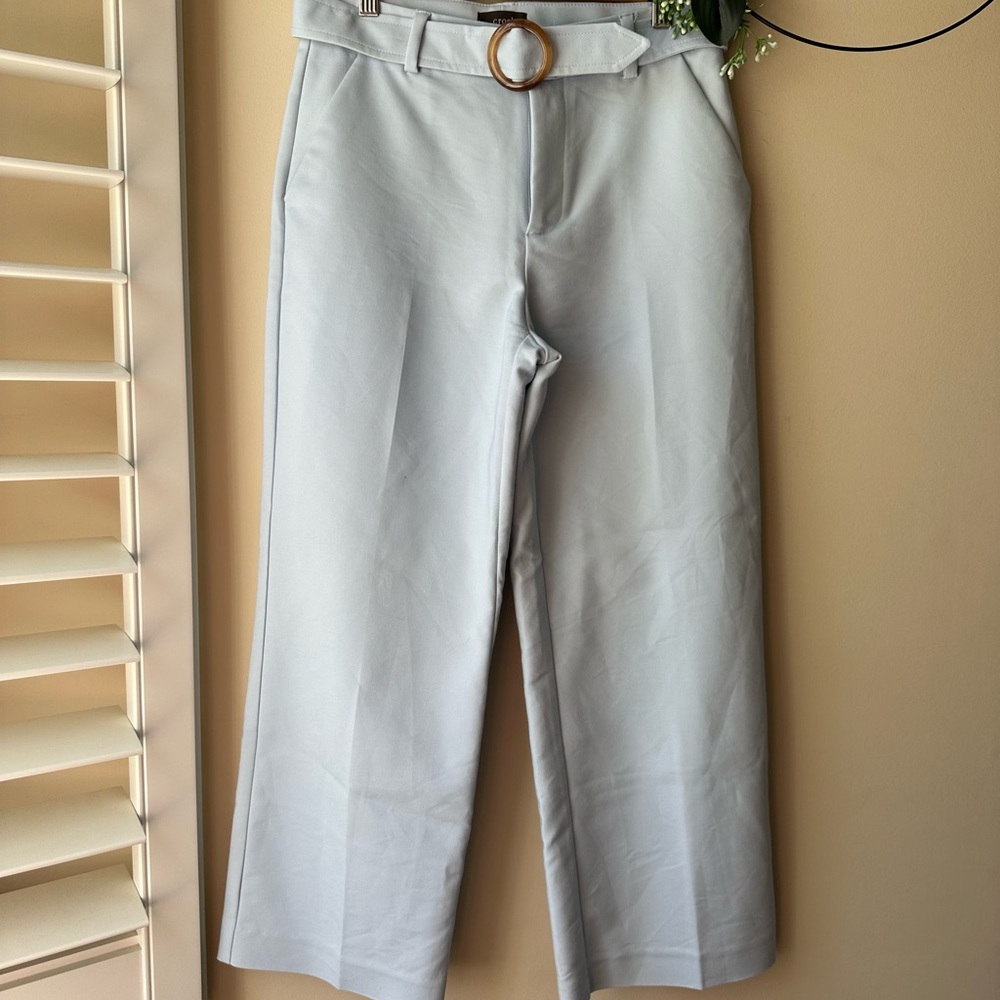 Derek Lam Crosby Light Blue Belted Culotte - Picture 2 of 9
